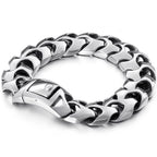 Big Size 20/22/24CM Long Heavy Stainless Steel Man Bracelet Men's Link Chain Bracelets Metal Bangles Massive On Hand