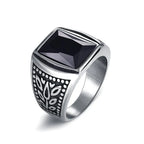 Smooth Signet Ring — Stainless Steel