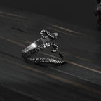 Octopus Tentacle Adjustable Ring — Stainless Steel