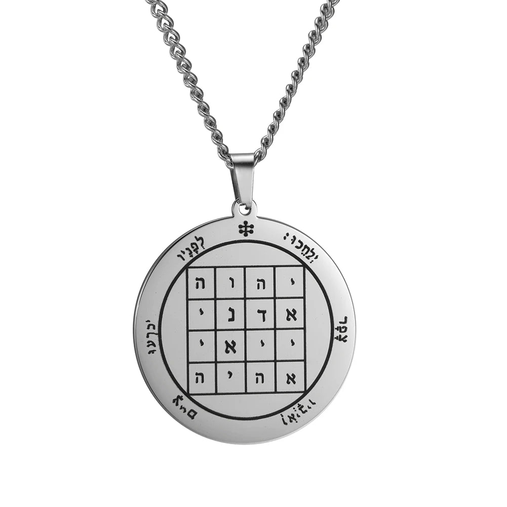 Key of Solomon Pentacle Pendant — Stainless Steel