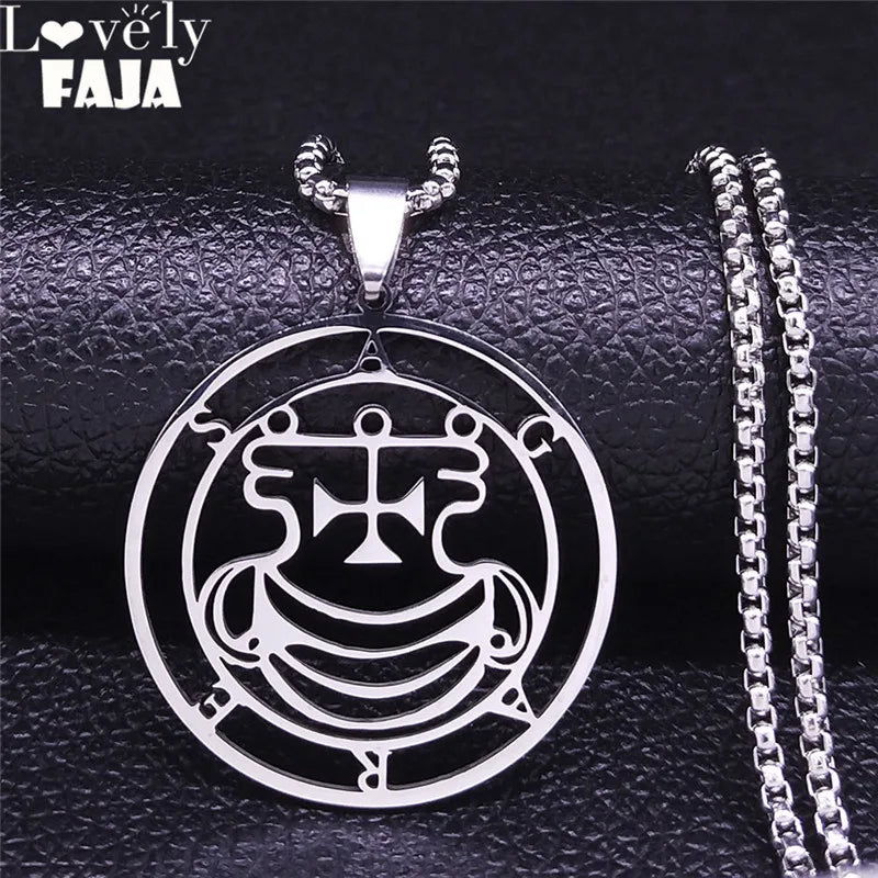Sigil de Lucifer Agares Necklace — Stainless