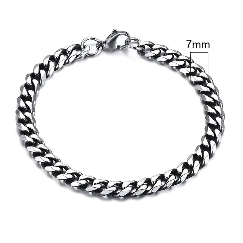 Chunky Curb Chain Bracelet 11mm — Stainless Steel