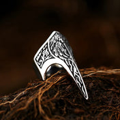 Thor Hammer Viking Raven Ring — Stainless Steel