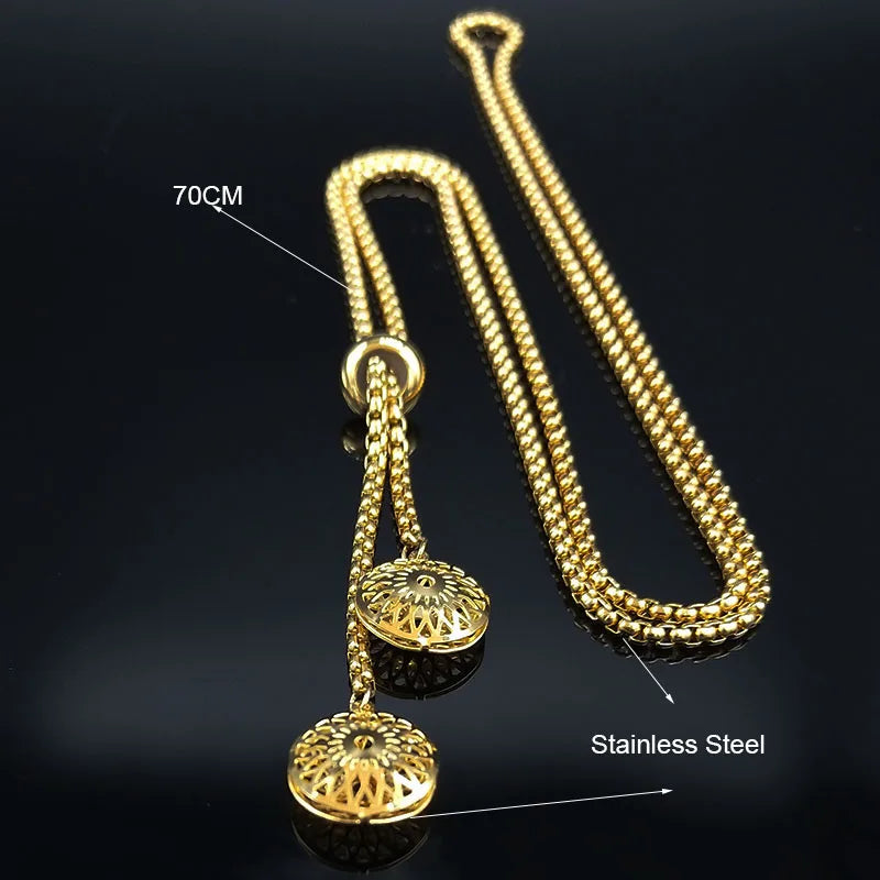 Flower of Life Pendant — Gold Stainless