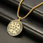 COOLTIME Supernatural Amulet Men Pendant Necklace Stainless Steel Archangel Michael Raphael Uriel Gabrie Angel Talisman