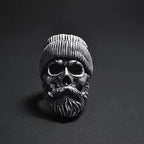 Onlysda Anillo Hombre Stainless Steel Gothic Skull Mask Ring Biker Hiphop rock Jewelry Unique Halloween Gift for Men