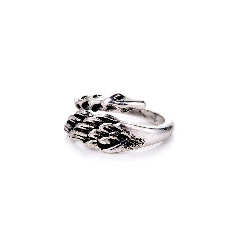 Vintage Feather Open Ring for Men & Women — Adjustable, 24 Styles