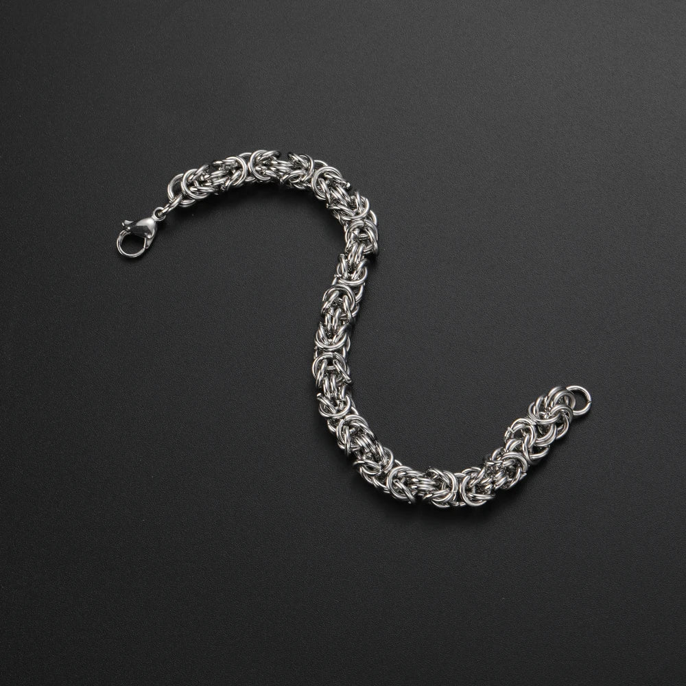 Men's 8mm Link Chain Bracelet — Stainless Steel