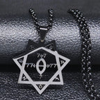 Statement Black Chain Necklace — Stainless Steel