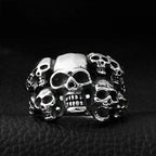 5 Styles Vintage Punk Wind Wolf Bull Ring Lizard Spartan Mask Rings Rock Hip Hop Men's Ring Jewelry Drop Shipping