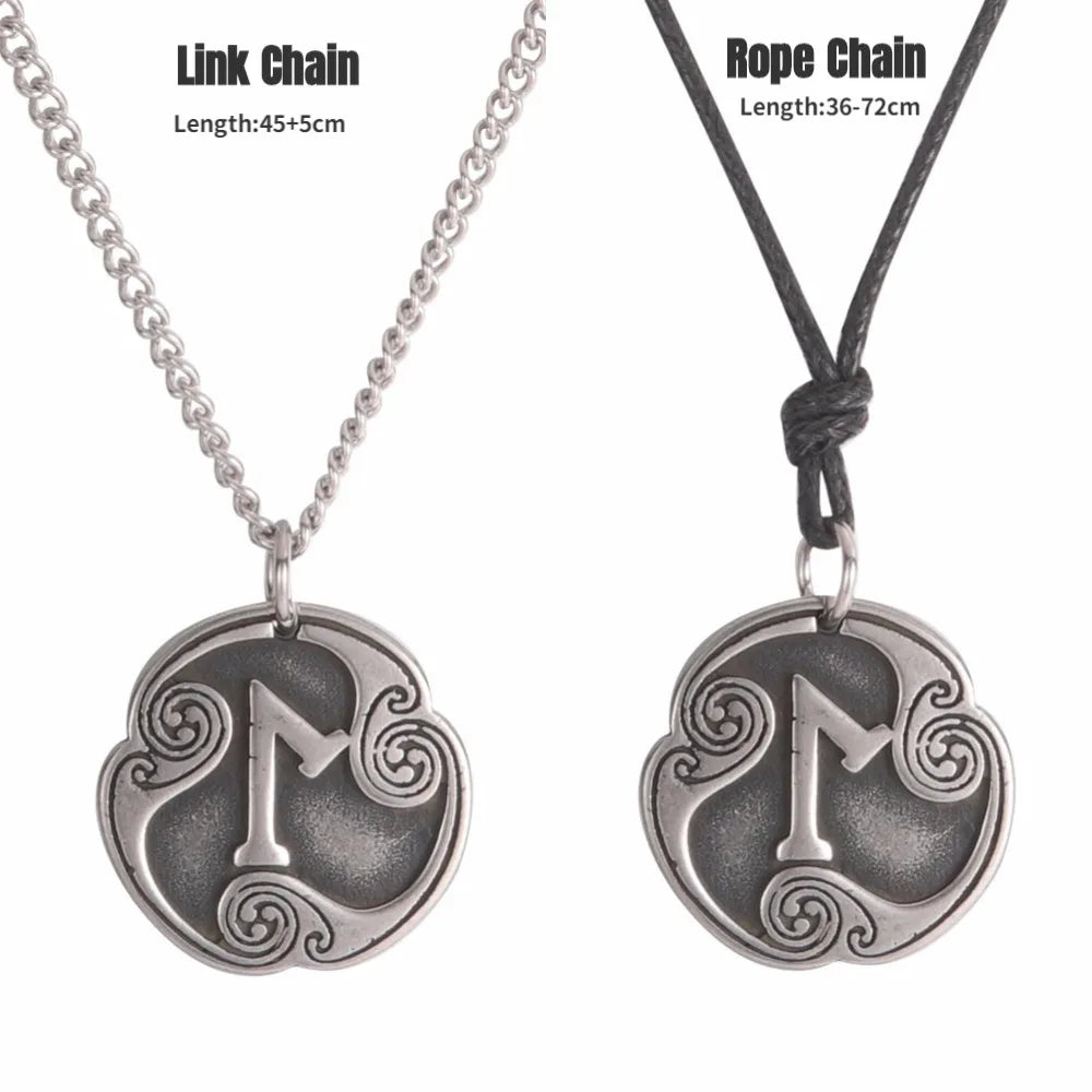 24 Viking Runes Amulet Pendant Set — Stainless Steel