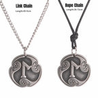 24 Viking Runes Amulet Pendant Set — Stainless Steel