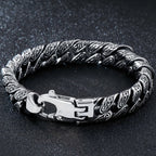 Vintage Heavy Stainless Steel Bracelet For Man Men's Link Chain Bracelets Metal Bangles Armband Hand Jewelry Gifts For