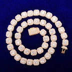 Bubble Letter Clustered Tennis Chain for Men Necklace Hip Hop Zirconia Copper Gold Color Fashion Rock Jewelry 2021 Trend