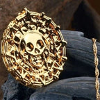 Pirate Skull Pendant Necklace — Metal