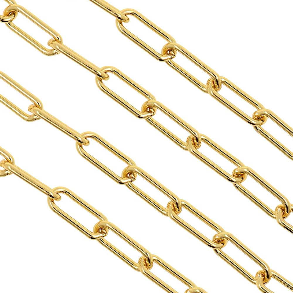 Width 7mm Stainless Steel Big Rolo Link Chain Neckalce Punk Chokers For Women length 21cm-100cm