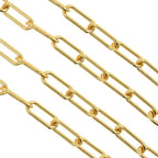 Width 7mm Stainless Steel Big Rolo Link Chain Neckalce Punk Chokers For Women length 21cm-100cm