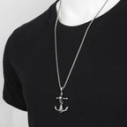 Skull Anchor Pendant — 316L Stainless Steel