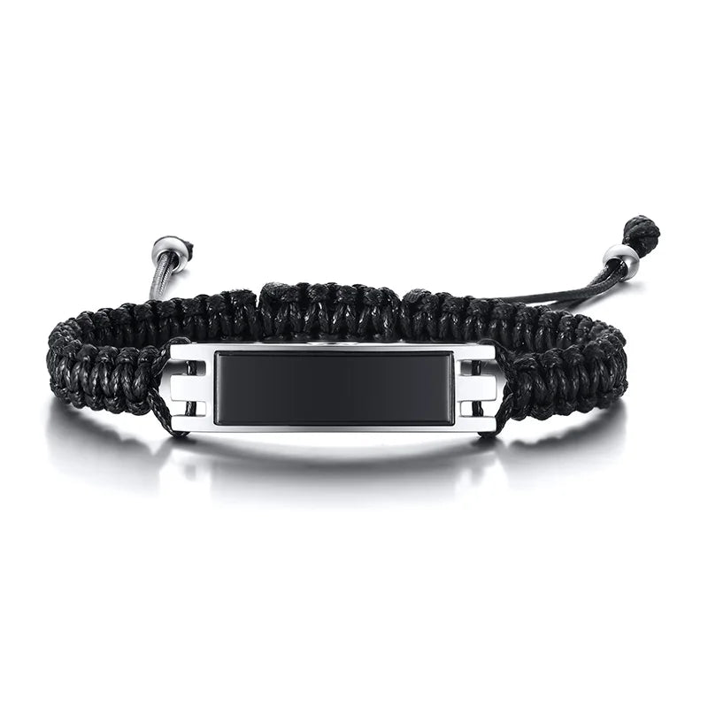 Braided Urn Cremation Bracelet — Stainless Steel