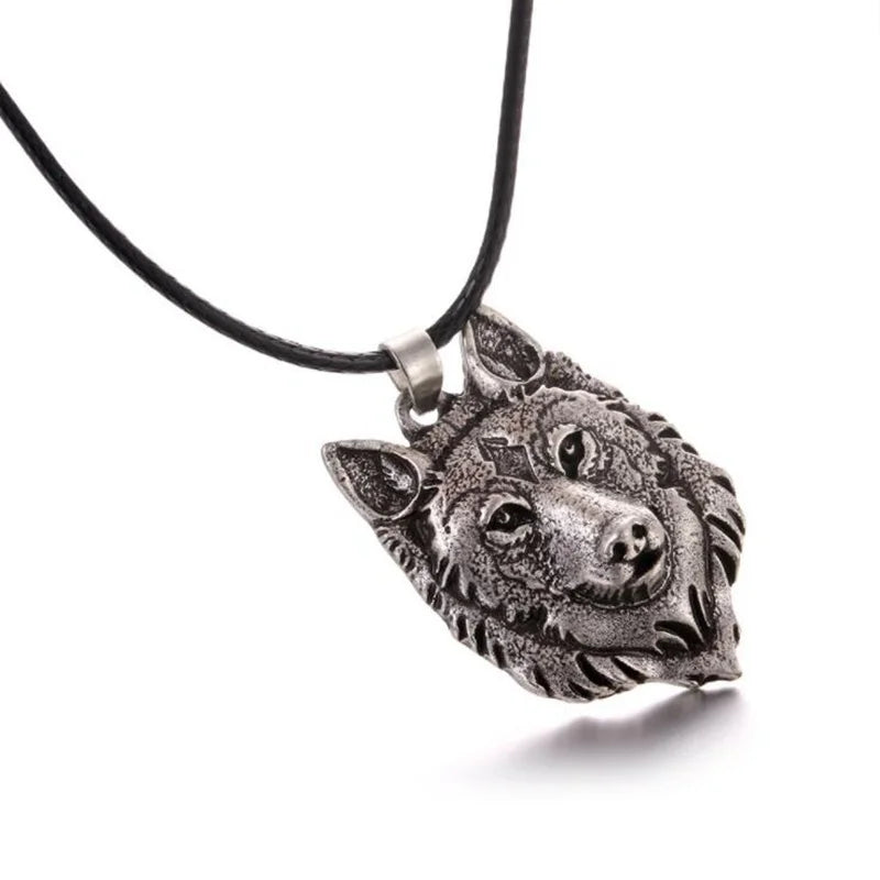 Viking Wolf Pendant Necklace