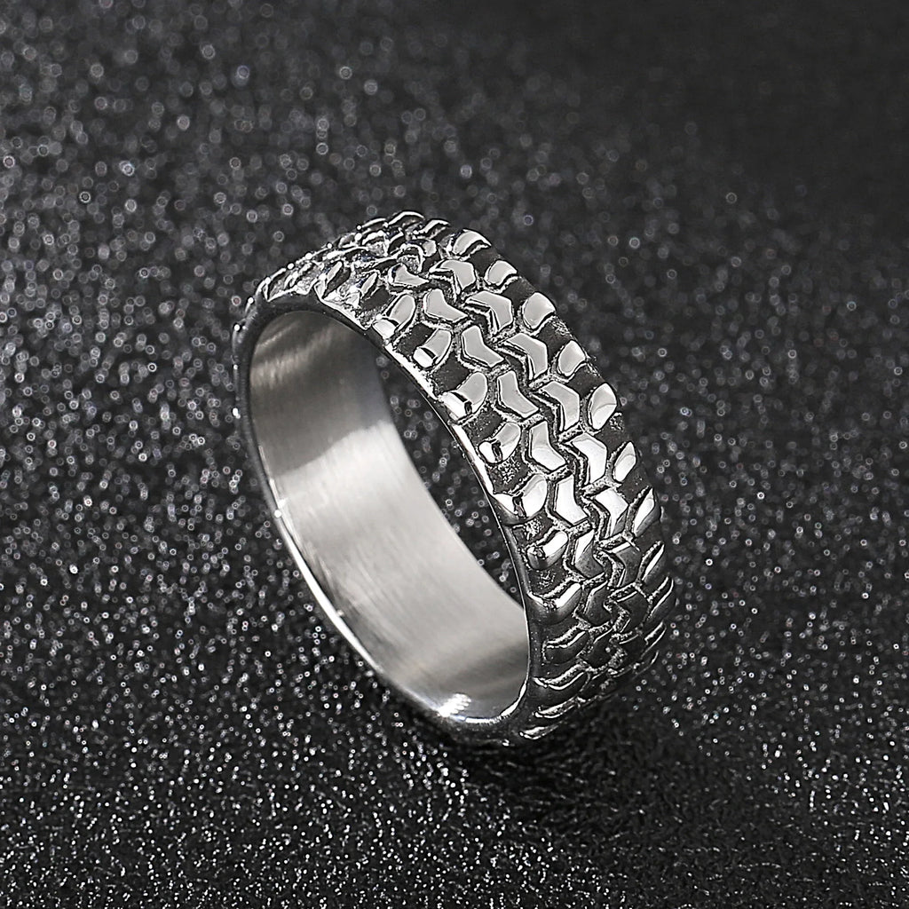 Kalen Punk 316L Stainless Steel Men's Ring Skull Finger Rings Fashion Biker Party Jewelry Round Anillos Accessories Size 8-12