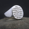 Signet Letter Ring — 925 Silver