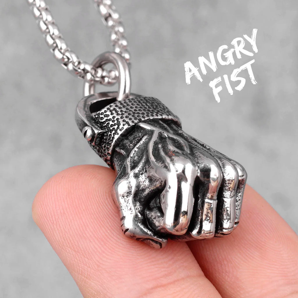 Fitness Gym Bodybuilding Boxing Gloves Stainless Steel Men Necklaces Pendants Chain for Boyfriend Male Jewelry Gift