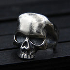 BOCAI Retro silver skull ring men models personalized original design ring