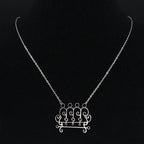 Paimon Sigil Silver Pendant Necklace — Stainless Steel
