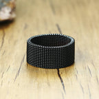 Mesh Band Ring — Stainless Steel