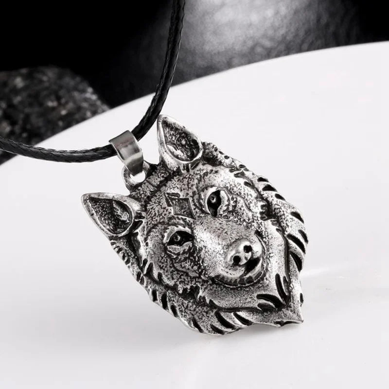 Viking Wolf Pendant Necklace