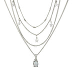 Bohemian Pentagram Crystal Necklace — Layered