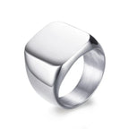 Vnox 18mm Signet Ring For Men Women, The Zodiac 12 Horoscope Constellation Sign Finger Band, Stainless Steel Aries Punk