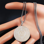Pagan Triquetra Wheel of the Year Necklace — Stainless Steel
