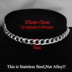 Statement Stainless Steel Pendant Necklace