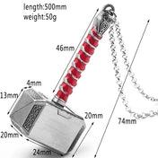 Thor's Hammer Mjolnir Statement Pendant Necklace
