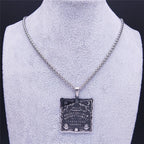Skull Silver Pendant Divination Digital Hand Sun