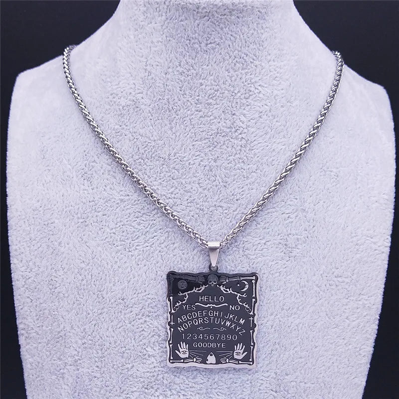 Skull Silver Pendant Divination Digital Hand Sun