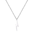 Skyrim 2026 Fashion Lightning Pendant Necklace for Women Stainless Steel Cool Choker Chain Jewelry Gifts