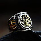 Fashion Viking Rune Pattern Bear claw Celtic knot Ring Stainless Steel Mens Punk Jewelry BR8-739
