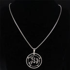 Demon Silver Pendant Seal Satan Balam Colar N7012s03