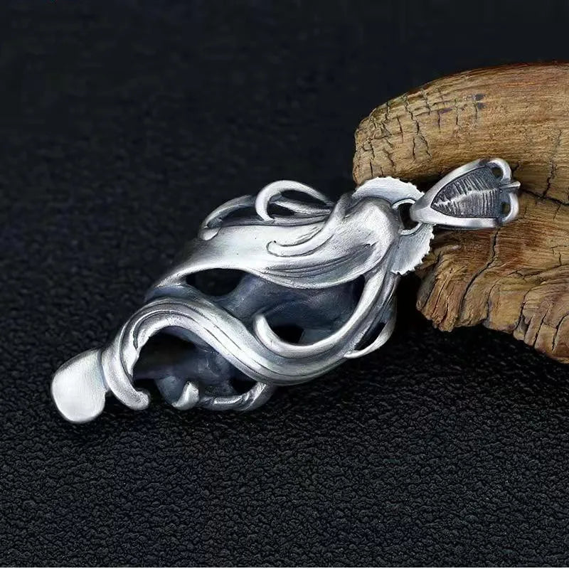 Vintage Punk Mythology Style Metal Sexy Angel Goddess Pendant Necklace for Men Women Classic Mysterious Souvenir Jewelry
