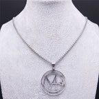 Archangel Gabriel Pendant Necklace — Stainless Steel