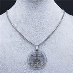 Sigil de Lucifer Ose Necklace — Stainless