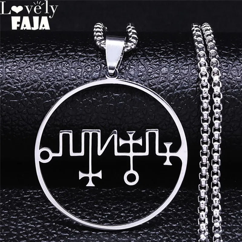 Dagon Sigil Pendant Necklace — Silver