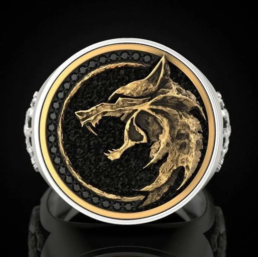 Viking Wolf Claw Warrior Ring — Two-Tone