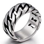 Vintage Wedding Rings For Man Women 316l Stainless Steel Male Ring Finger Jewelry Charm Party Birthday Gift Waterproof