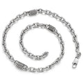 Vintage 7MM 55CM Chain Necklace Choker for Men Solid Stainless Steel Men's Chain Necklaces Best Friends Birthday