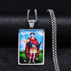 Silver Pendant Miguel Arcanjo Archangel Michael