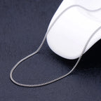 Minimal Side Chain Necklace 1.9mm — Stainless Steel